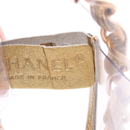 Chanel Vinyl Naked Tote Gold 6 of 9