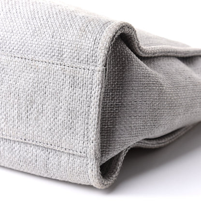 Chanel Woven Straw Raffia Small Deauville Tote Grey 10 of 10