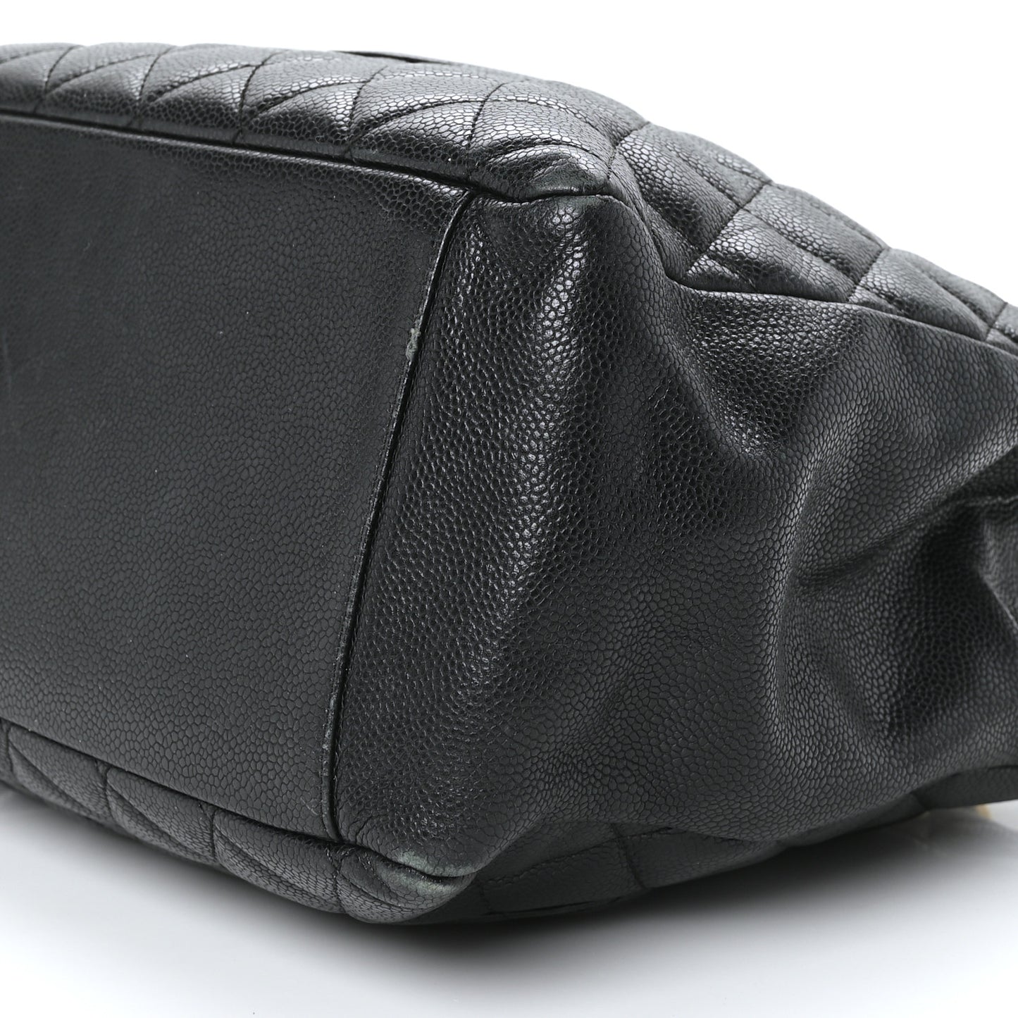 Caviar Quilted Grand Shopping Tote GST Black