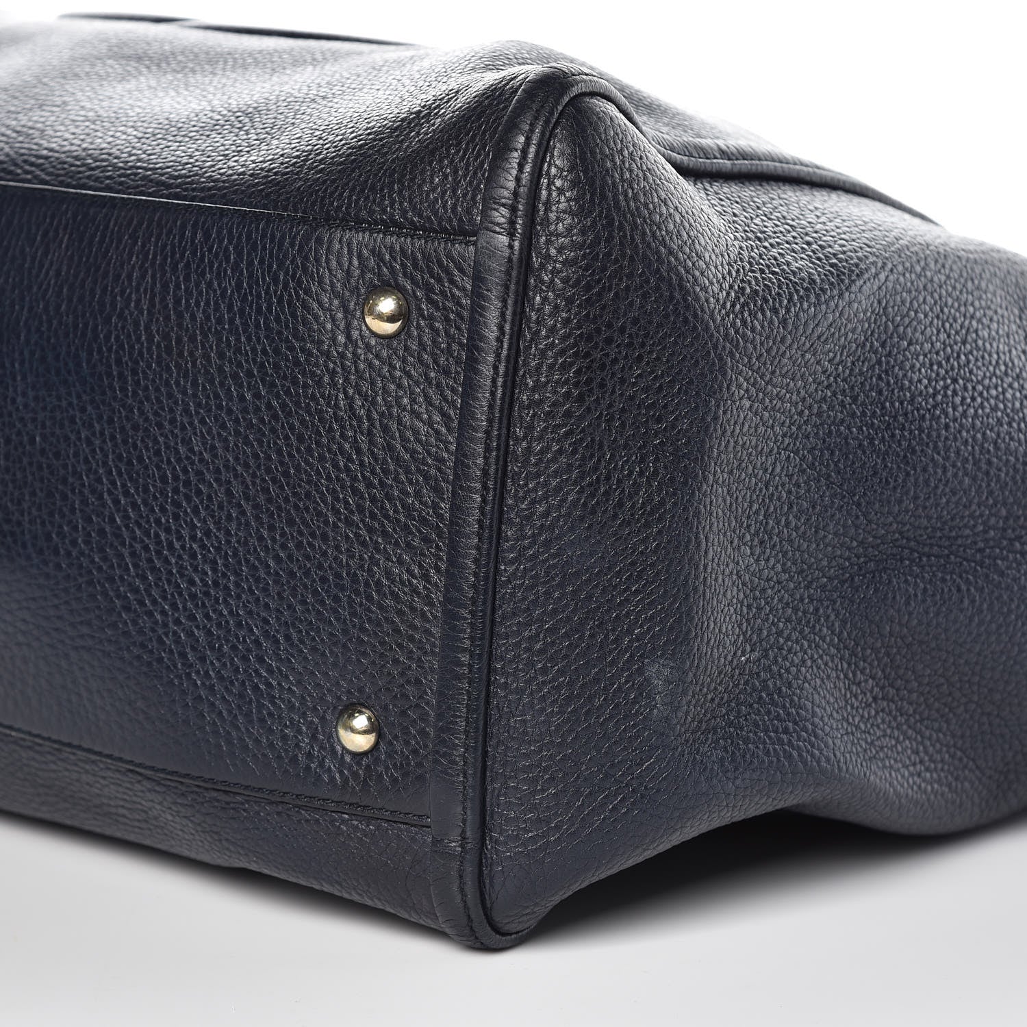 Gucci Pebbled Calfskin Large Soho Shoulder Bag Blue 9 of 15