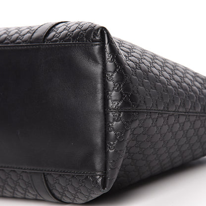 Gucci Soft Microguccissima Medium Zippered Satchel Black 16 of 17