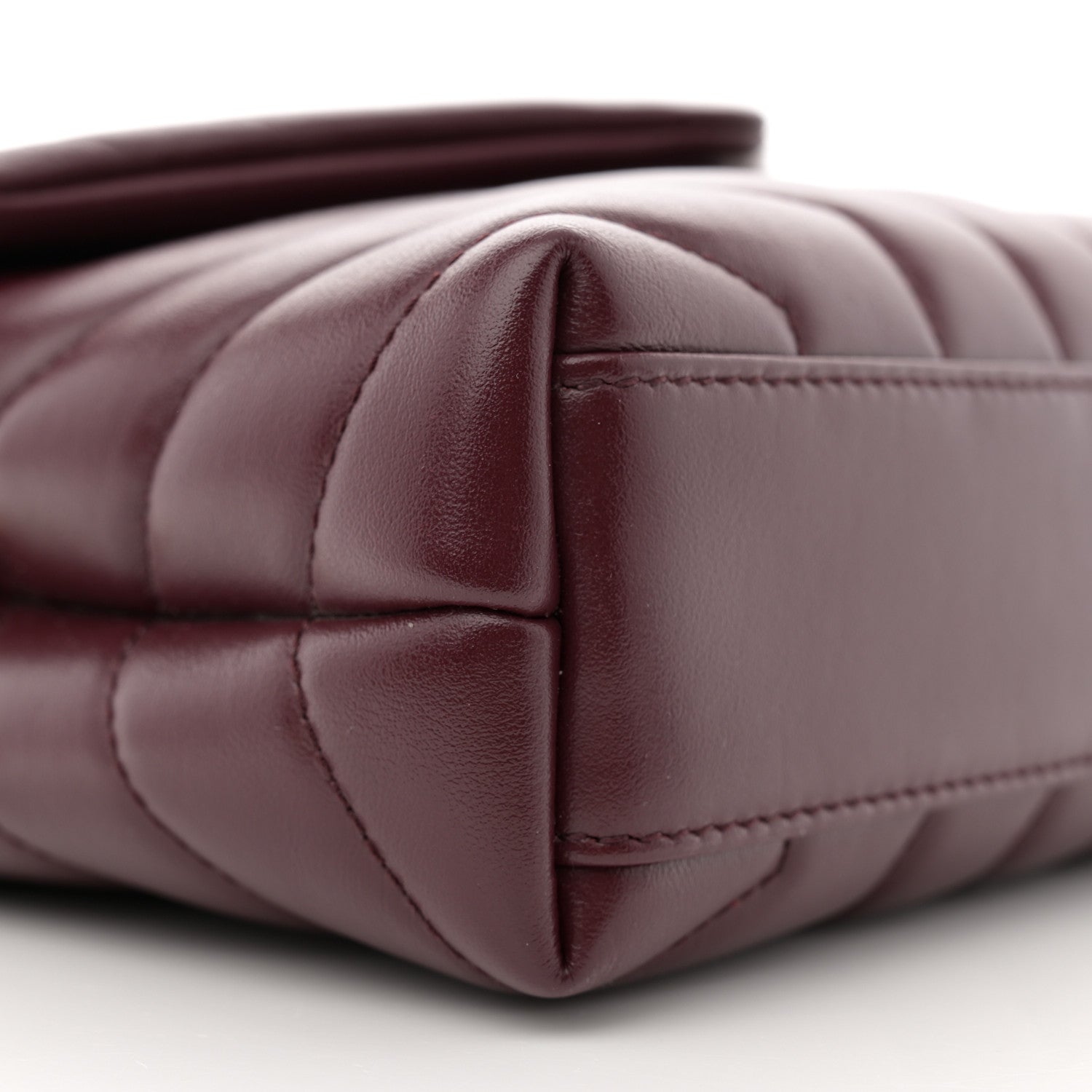 Saint Laurent Calfskin Y Quilted Monogram Toy Loulou Monogram Crossbody Bag Rouge Legion 10 of 14