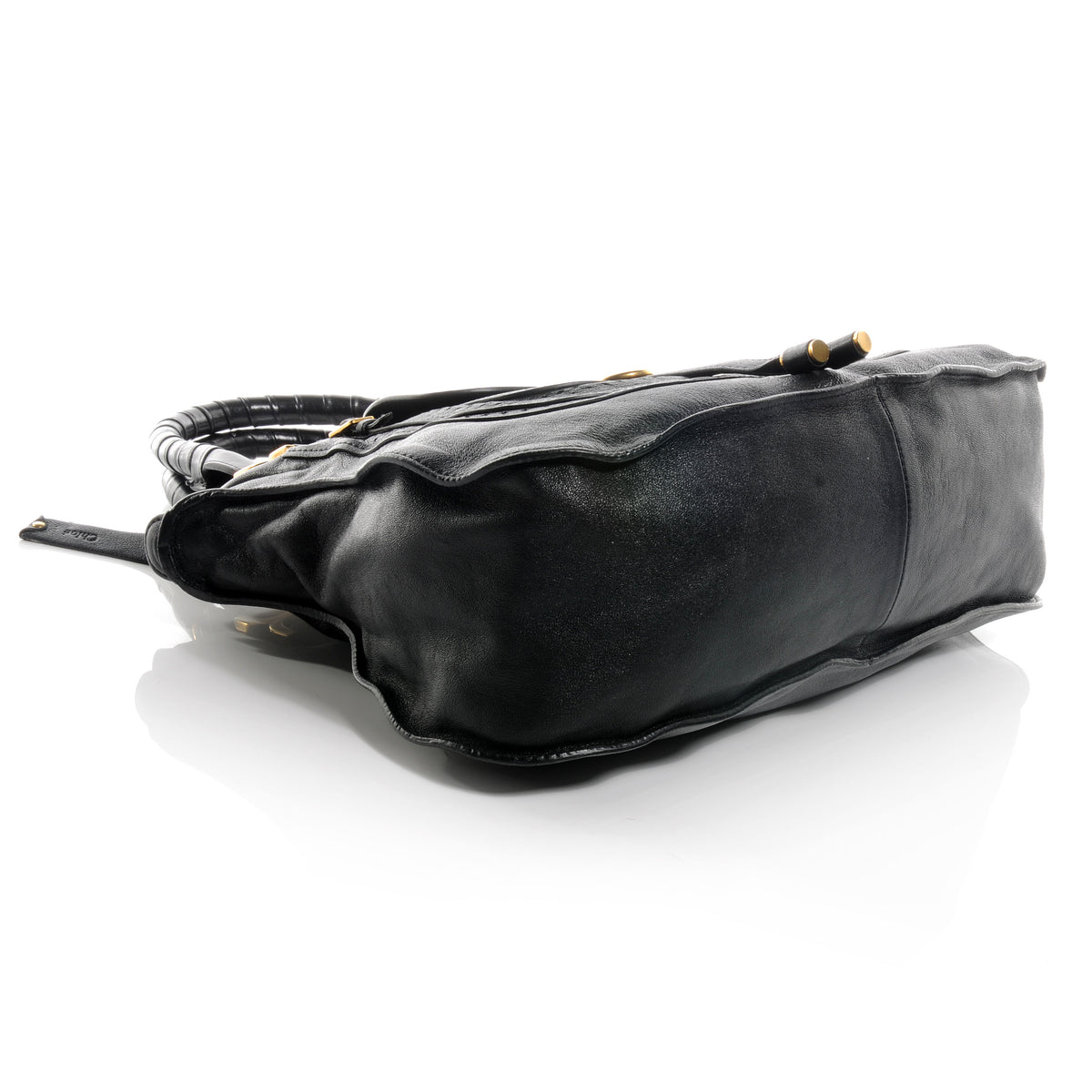 Chloe Calfskin Medium Marcie Animation Satchel Black 4 of 8