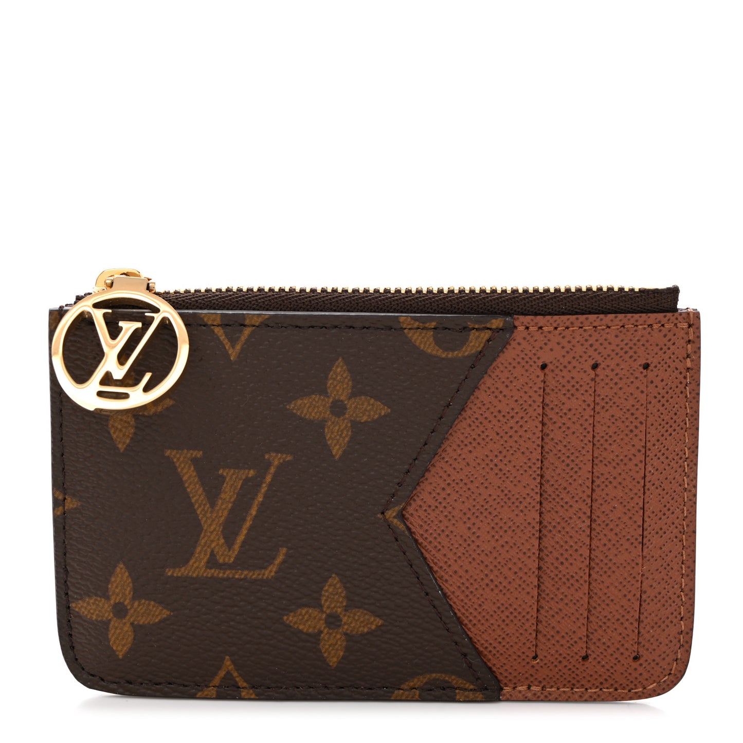 Monogram Zipped Romy Card Holder