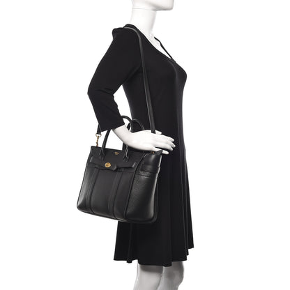 Mulberry Classic Grain Small Bayswater Zip Tote Black 2 of 9