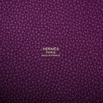 Hermes Taurillon Clemence Picotin Lock 22 MM Anemone 6 of 10