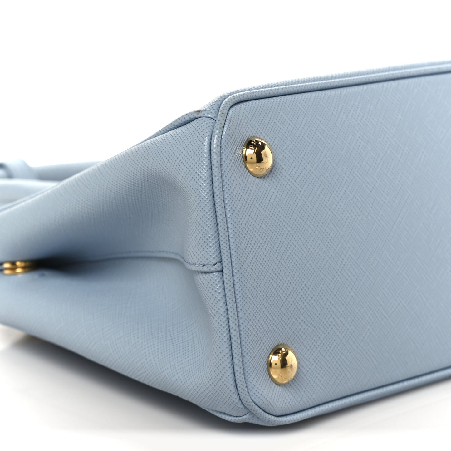 Saffiano Micro Galleria Double Zip Tote Astrale