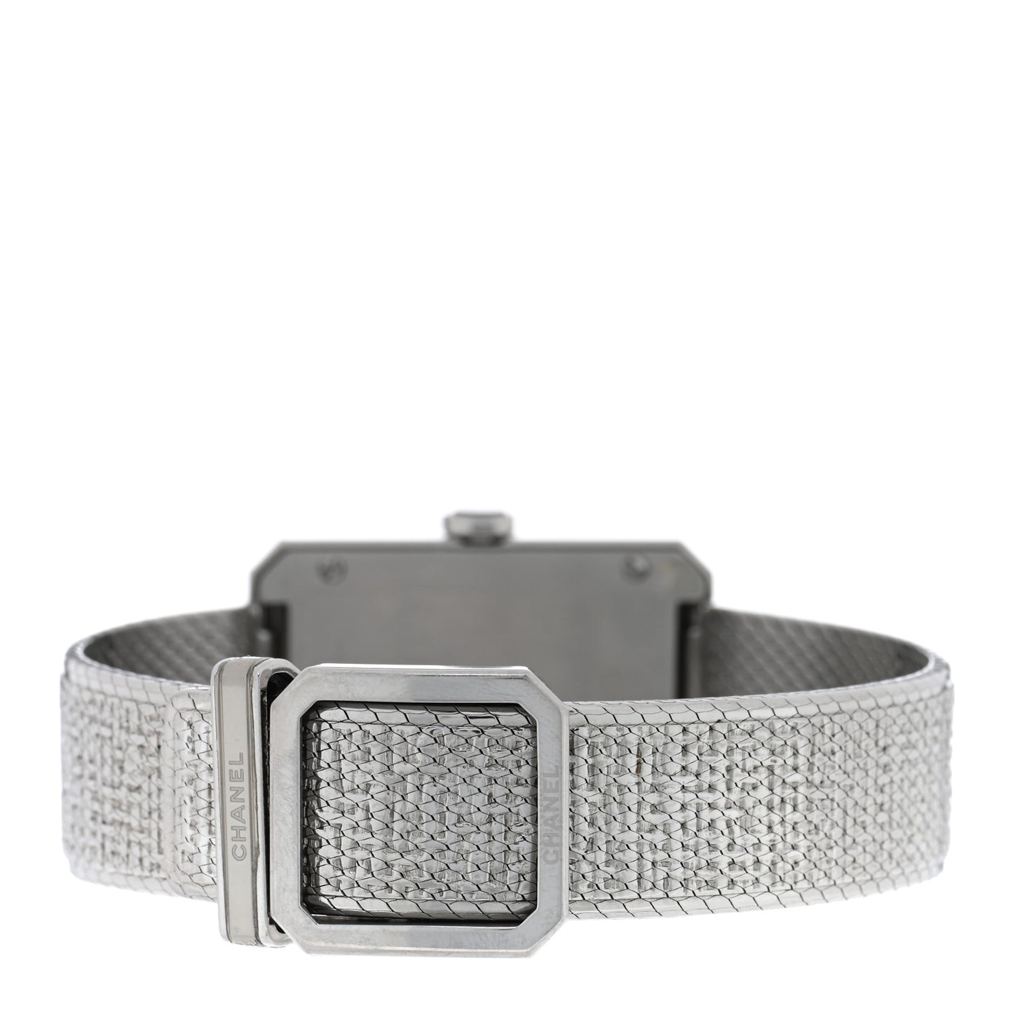 Stainless Steel 26mm Boy-friend Tweed Quartz Watch Black