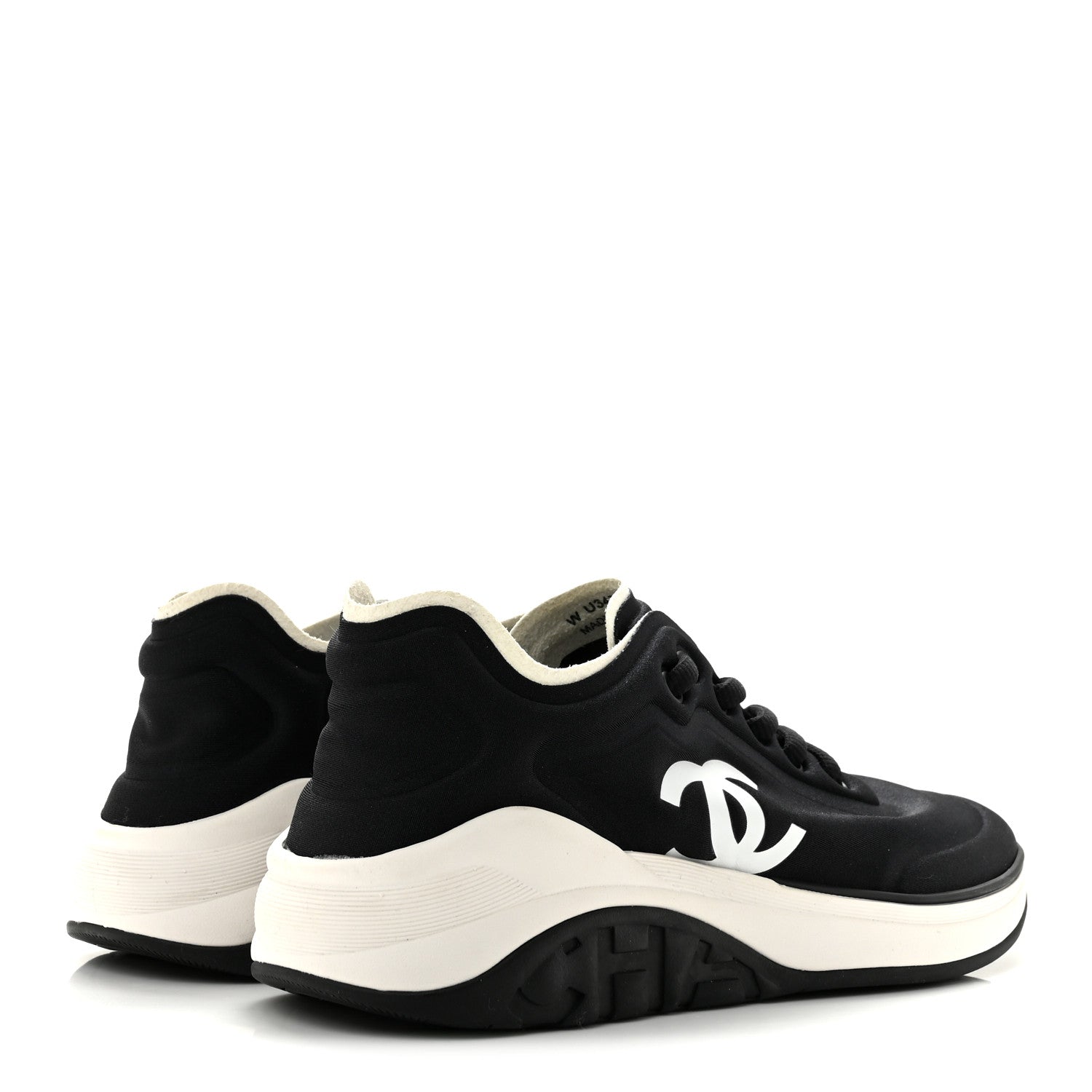 Chanel Mesh Lycra Thermoplastic Mens Sneakers 36 Black 4 of 8