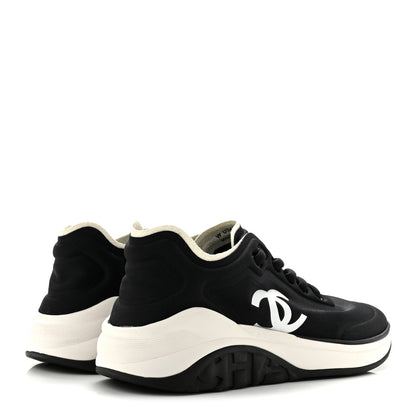 Chanel Mesh Lycra Thermoplastic Mens Sneakers 36 Black 4 of 8