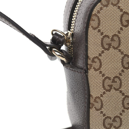 Gucci GG Supreme Monogram Web Small Webby Bee Shoulder Bag Dark Brown 17 of 17