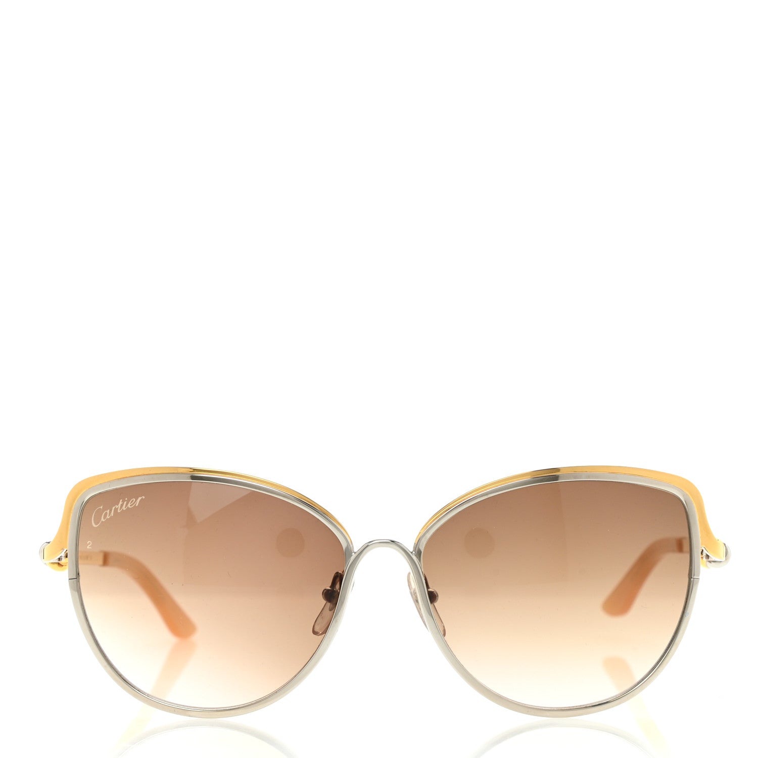 Cartier Metal Trinity Sunglasses CT0089S Brown 2 of 8