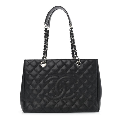 Chanel Caviar Quilted Grand Shopping Tote GST Black 1 of 10