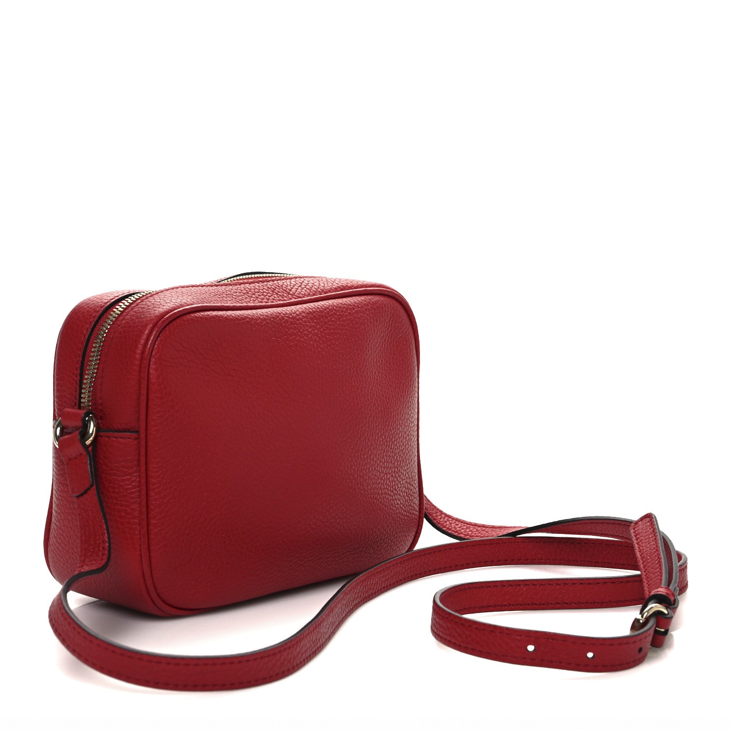Gucci Pebbled Calfskin Small Soho Disco Bag Tabasco Red 3 of 11