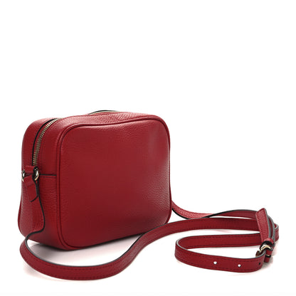 Gucci Pebbled Calfskin Small Soho Disco Bag Tabasco Red 3 of 11