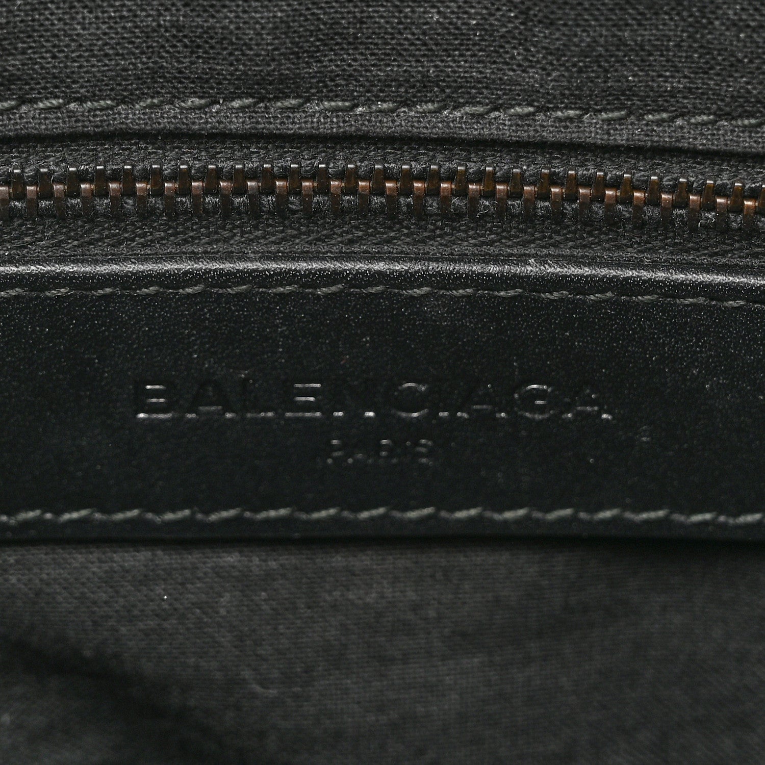 Balenciaga Calfskin Love Perforated Blackout Hardware S City Black 7 of 12