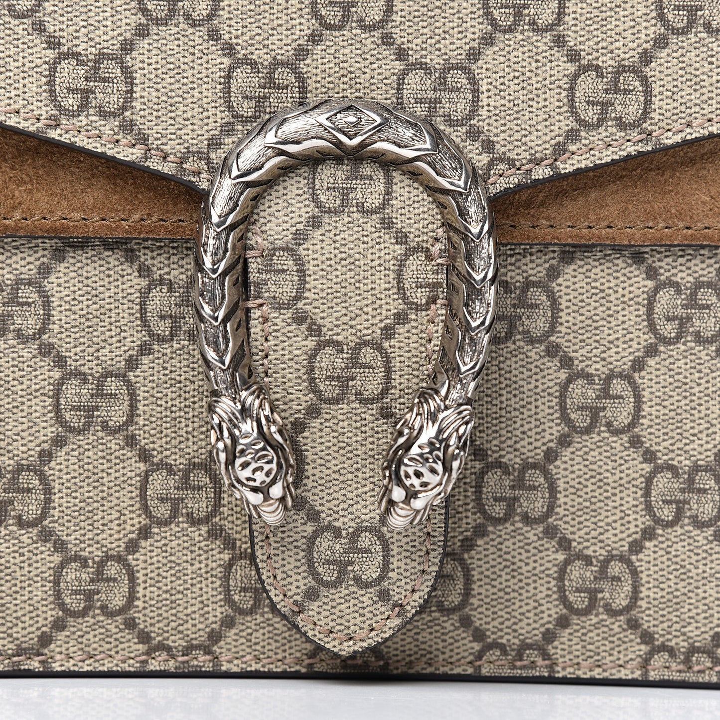 GG Supreme Monogram Mini Dionysus Shoulder Bag Taupe