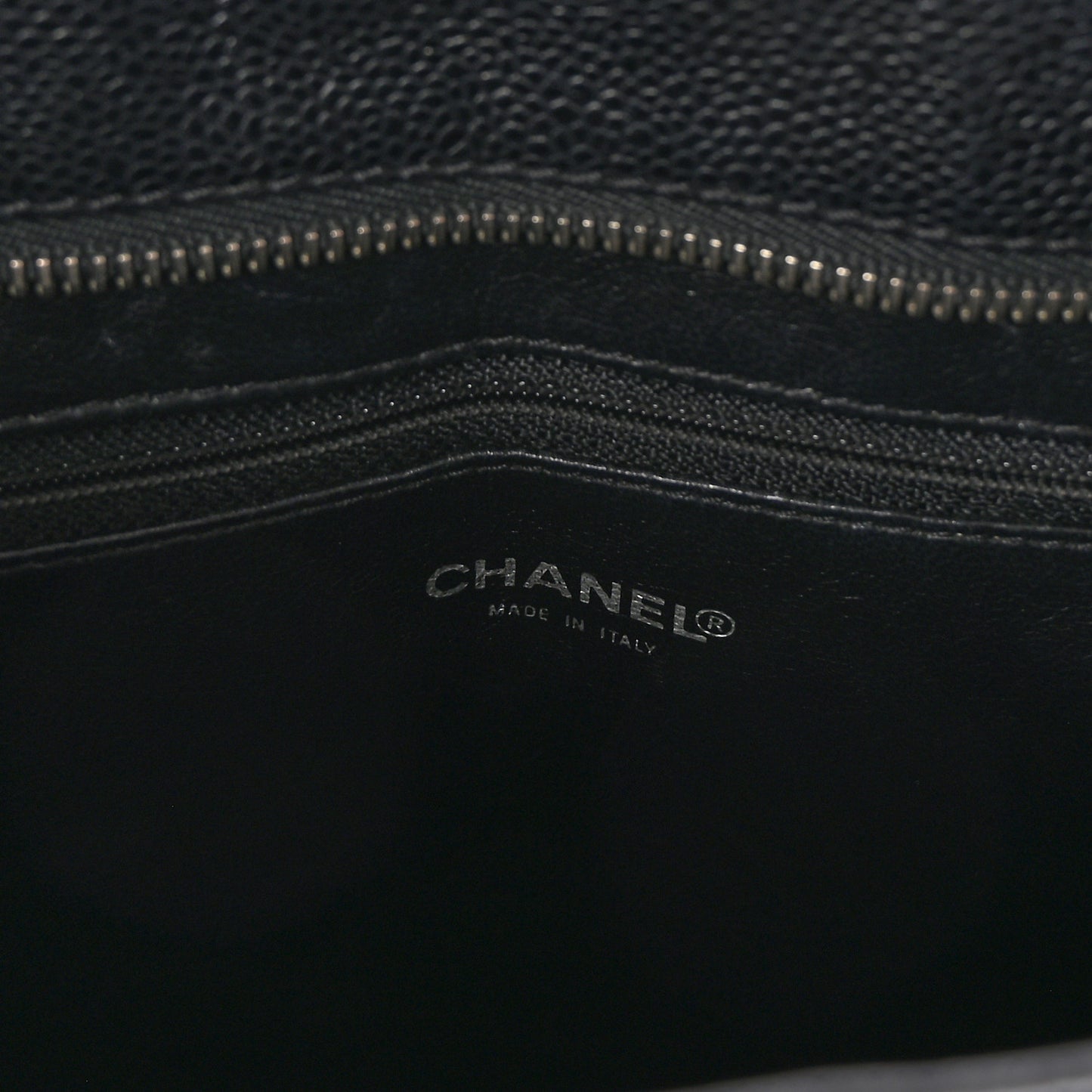 Caviar Quilted Medallion Tote Black