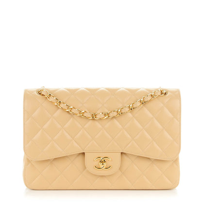 Chanel Caviar Quilted Jumbo Double Flap Beige Clair 1 of 7