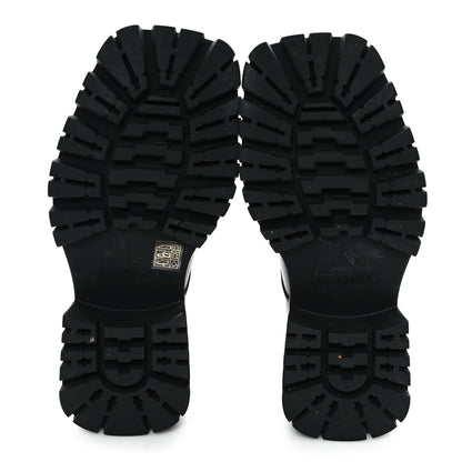 Balenciaga Calfskin Trooper Derby Loafers 38 Black 6 of 10