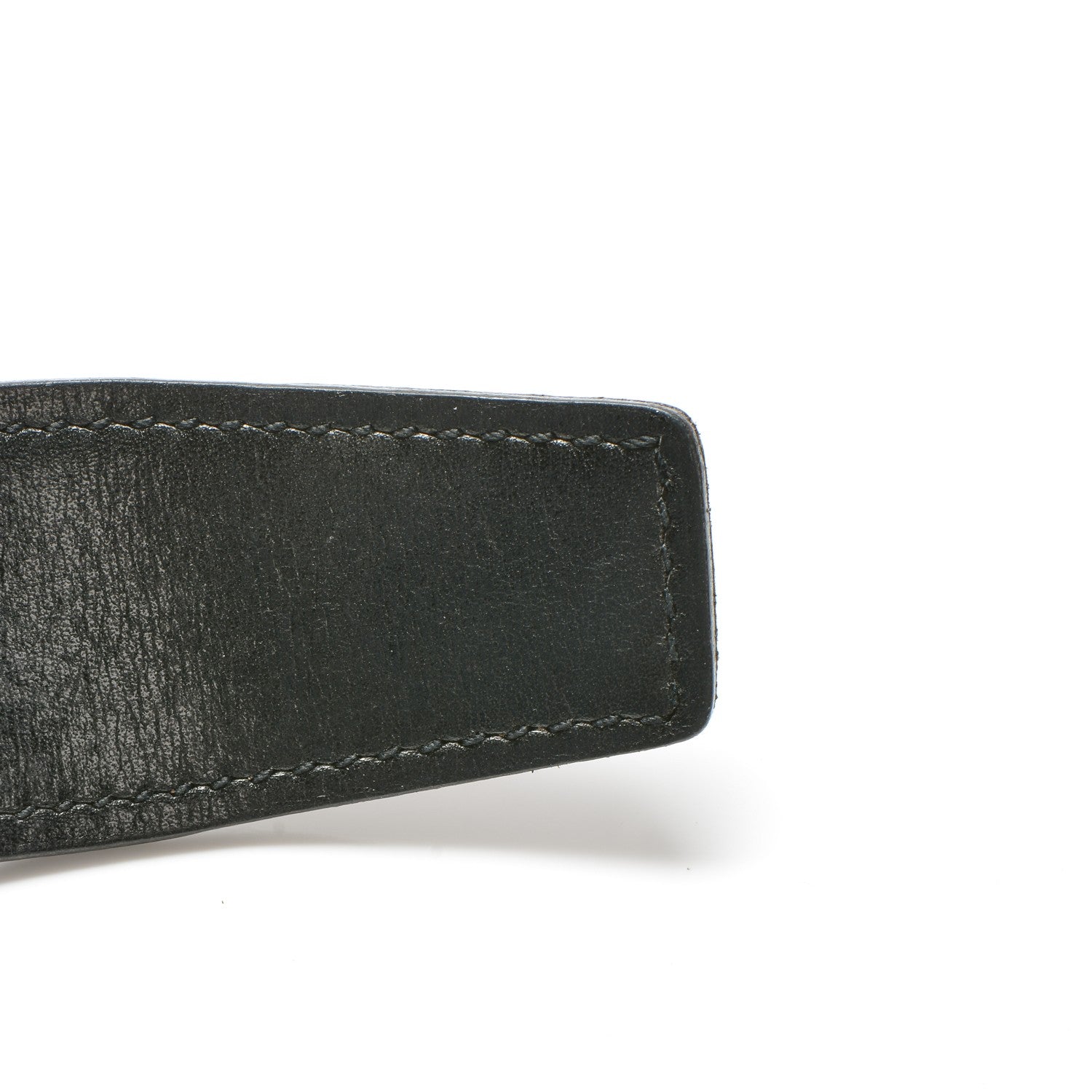 Hermes Box Togo 32mm H Belt 80 Black Chocolate 9 of 21