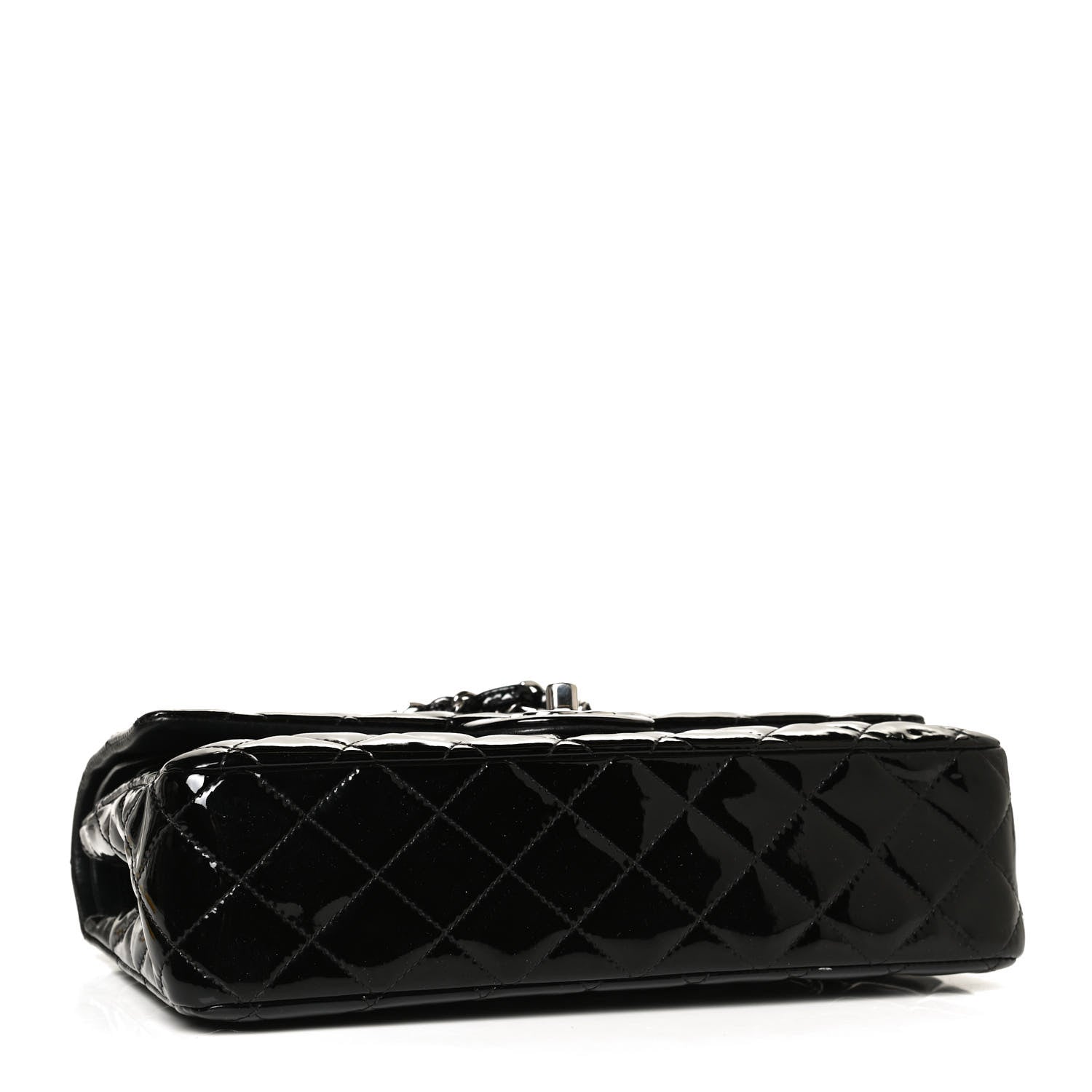Chanel Patent Quilted Medium Double Flap Black 4 of 11