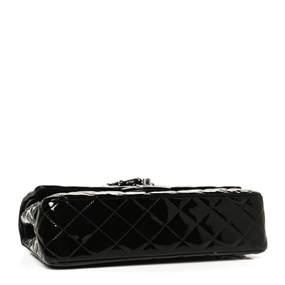 Chanel Patent Quilted Medium Double Flap Black 4 of 11