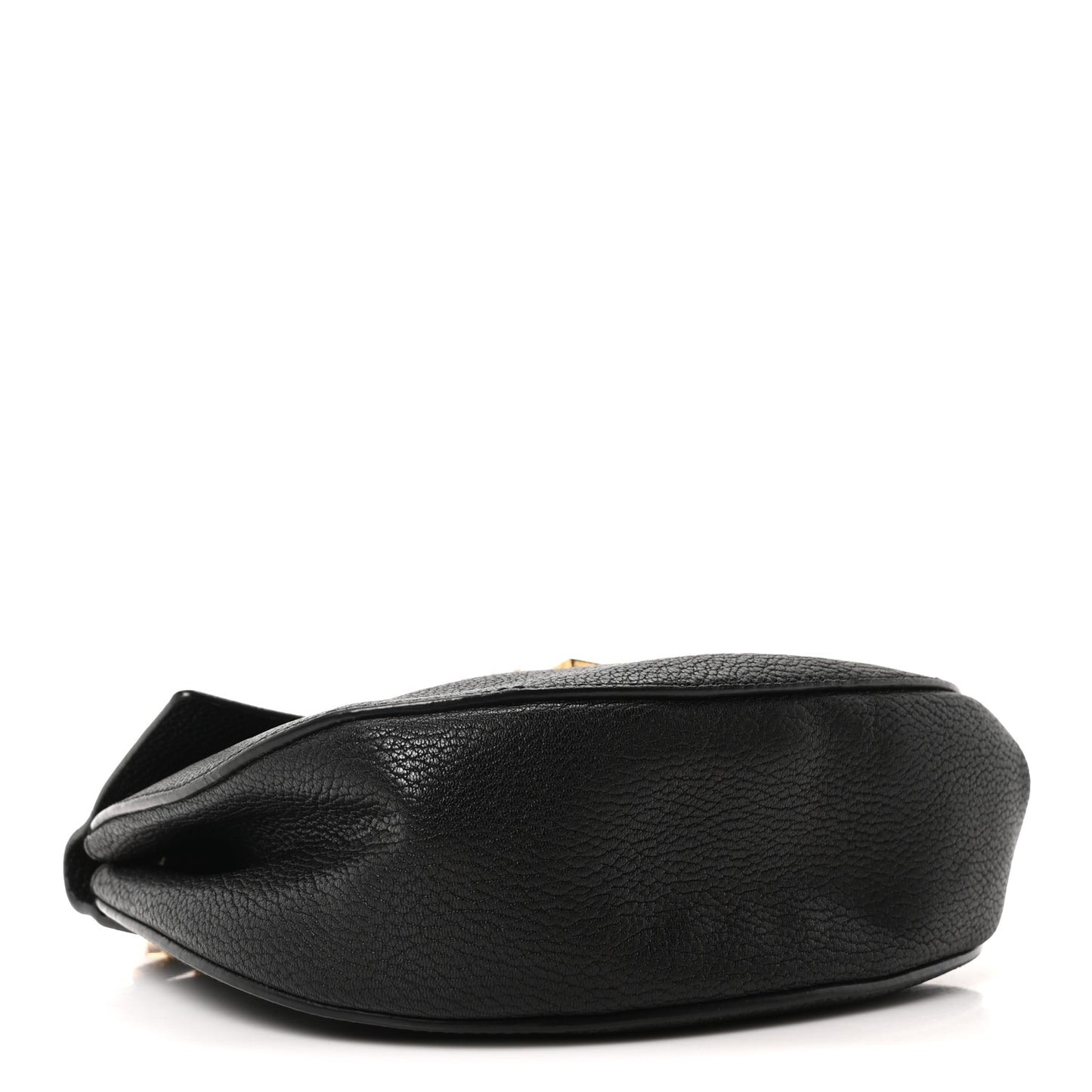 Grained Lambskin Drew Shoulder Bag Black