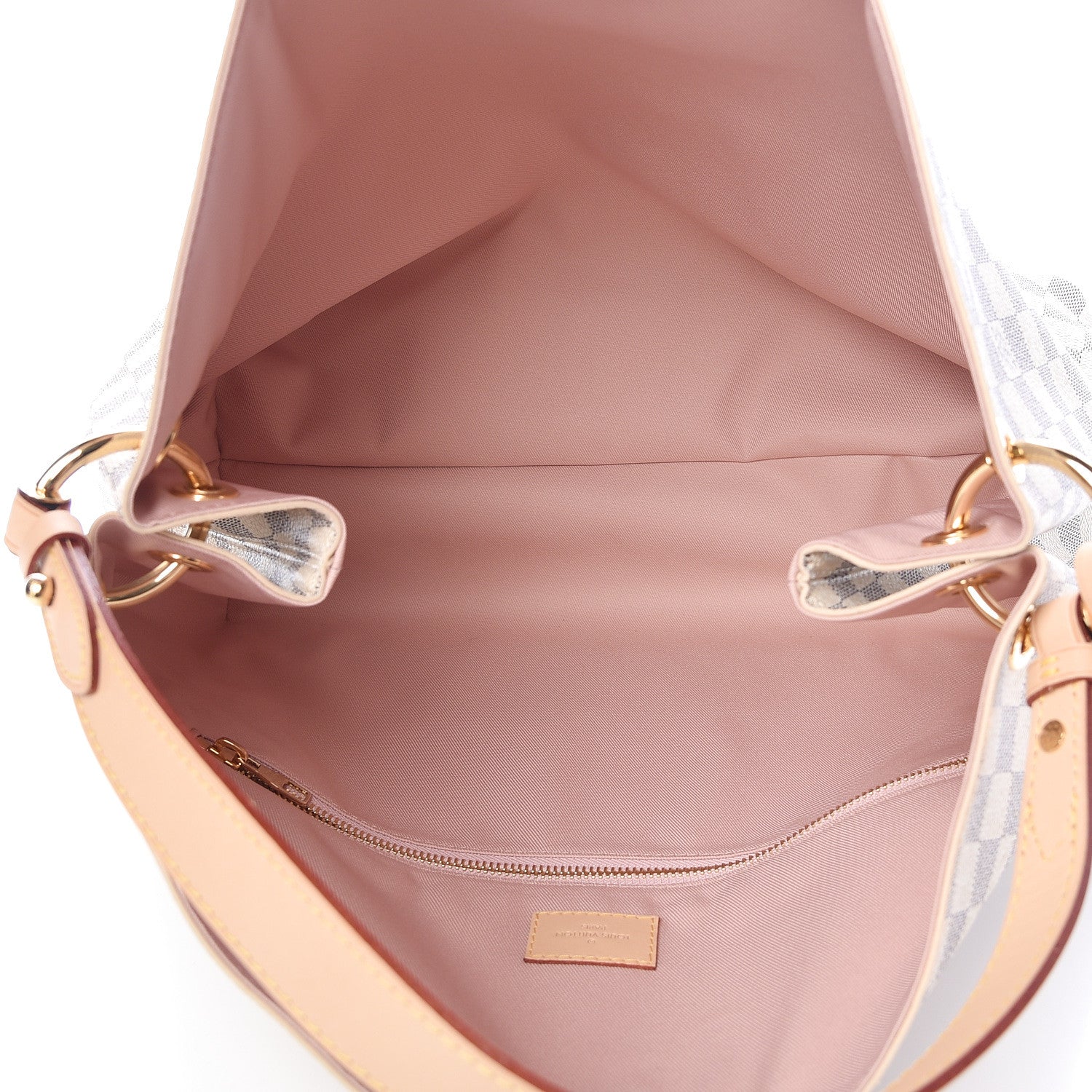 Louis Vuitton Damier Azur Graceful MM Rose Ballerine 5 of 12