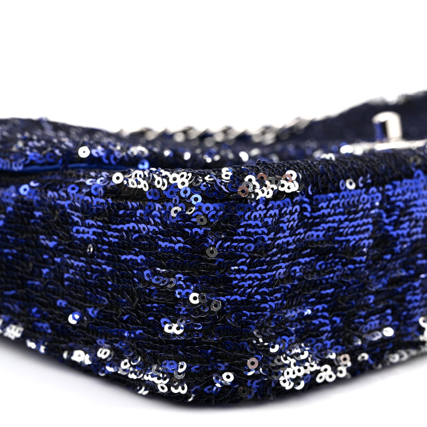 Sequin Medium Flap Dark Blue