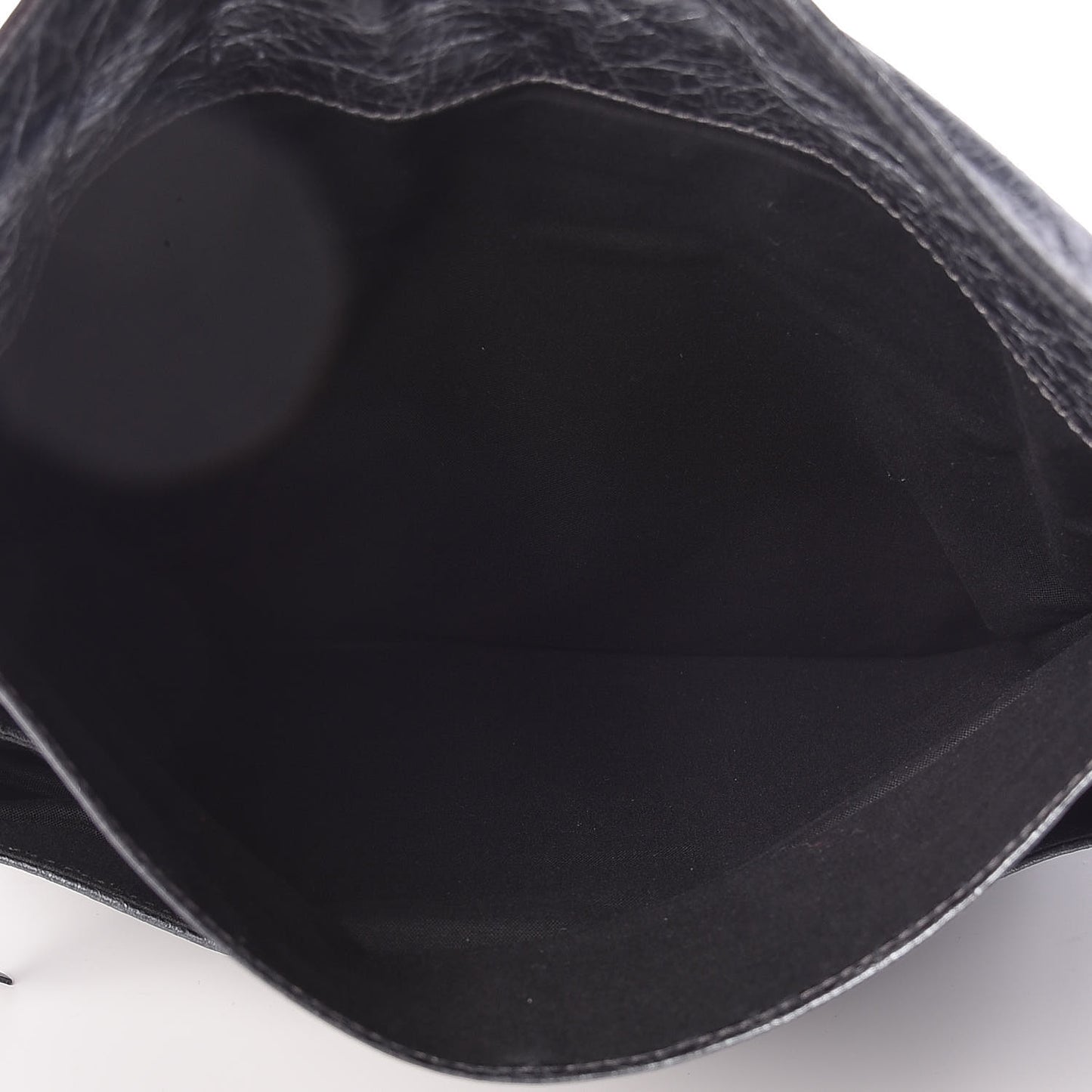 Agneau Envelope Clutch Gris Hematite