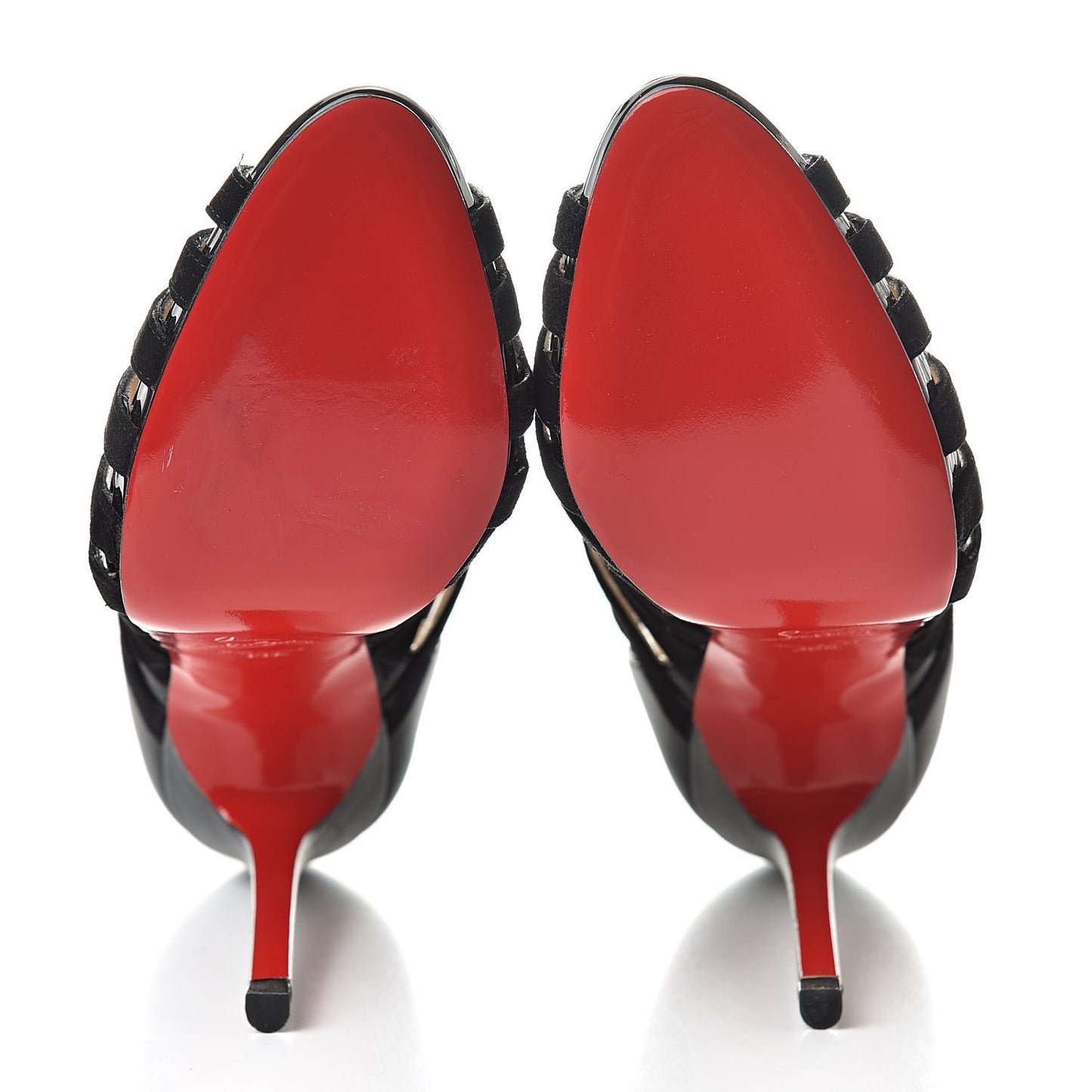 Suede Calfskin Patent Karina 120 Booties 39.5 Black