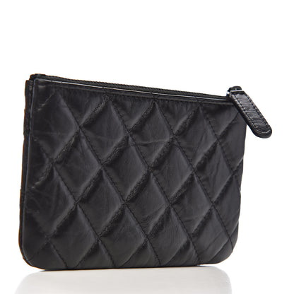 Chanel Aged Calfskin Quilted Small Reissue Cosmetic Case So Black 3 of 9