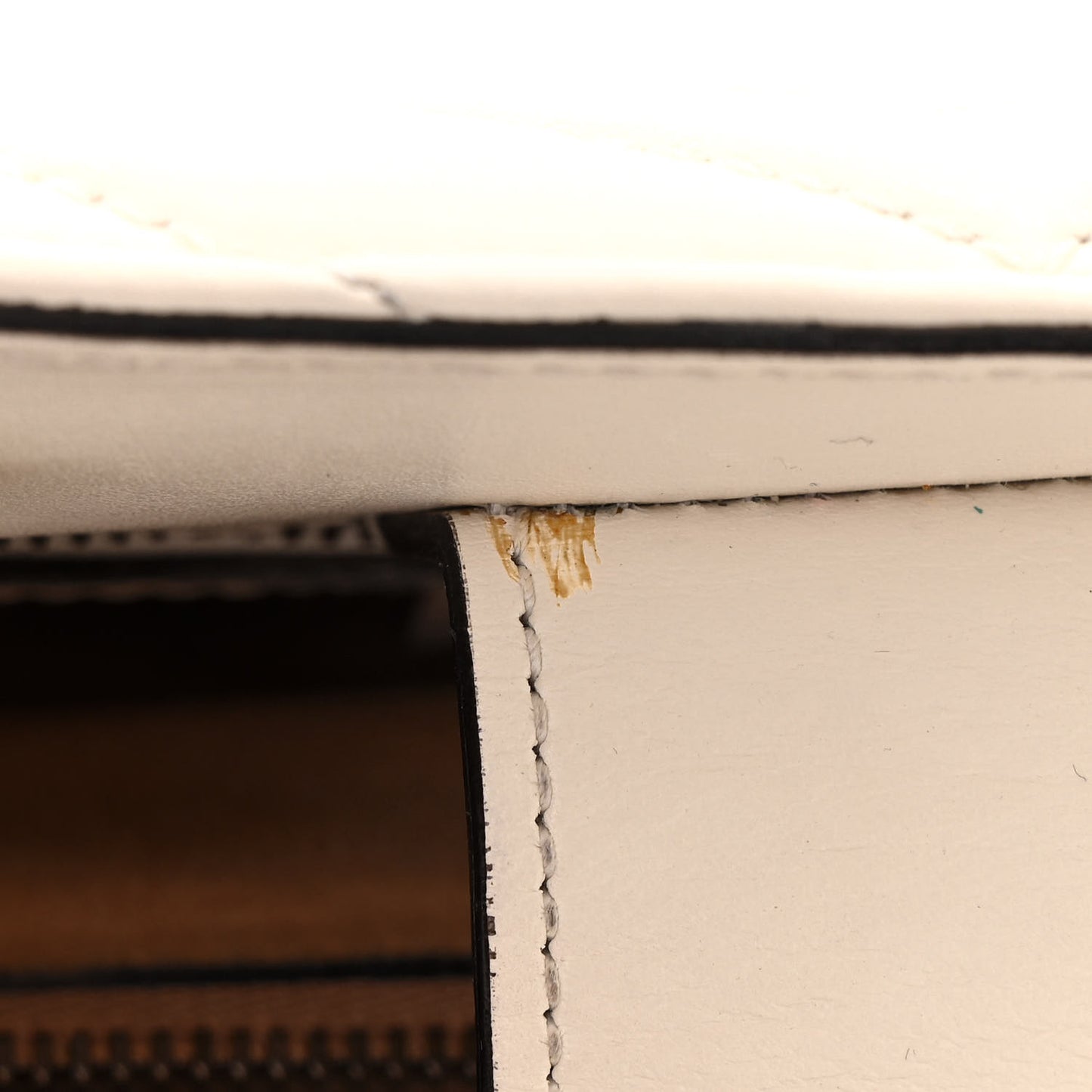 Calfskin Matelasse Small GG Marmont Tote White