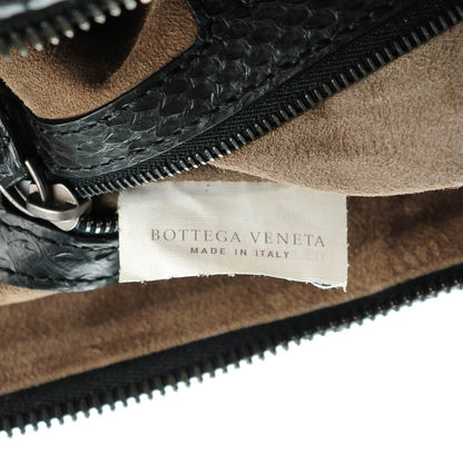 Bottega Veneta Waxed Python Tote Nero Black 7 of 8