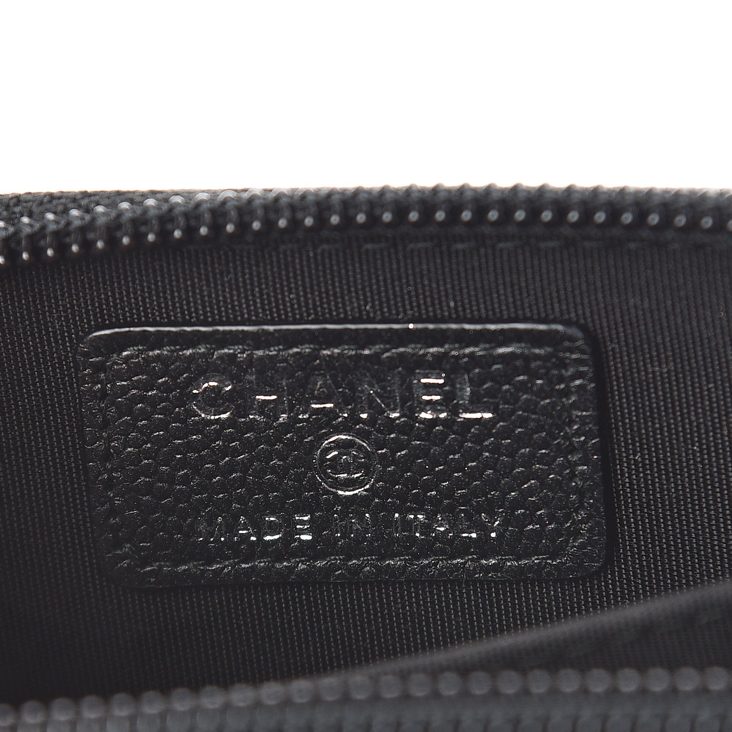 Chanel Caviar Quilted Boy Zip Around Coin Purse Wallet So Black 5 of 6