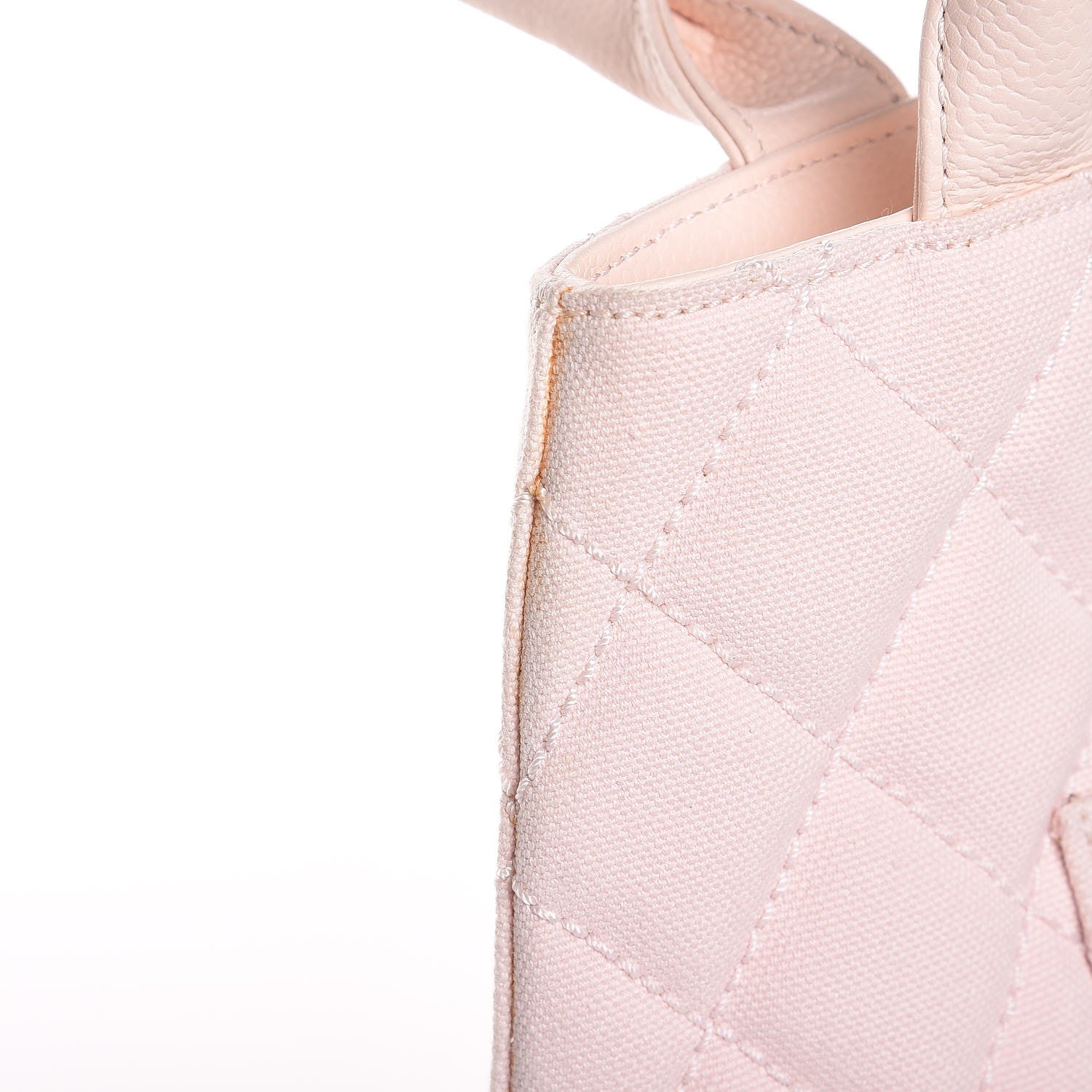 Chanel Canvas Caviar Tassel Tote Light Pink 12 of 18