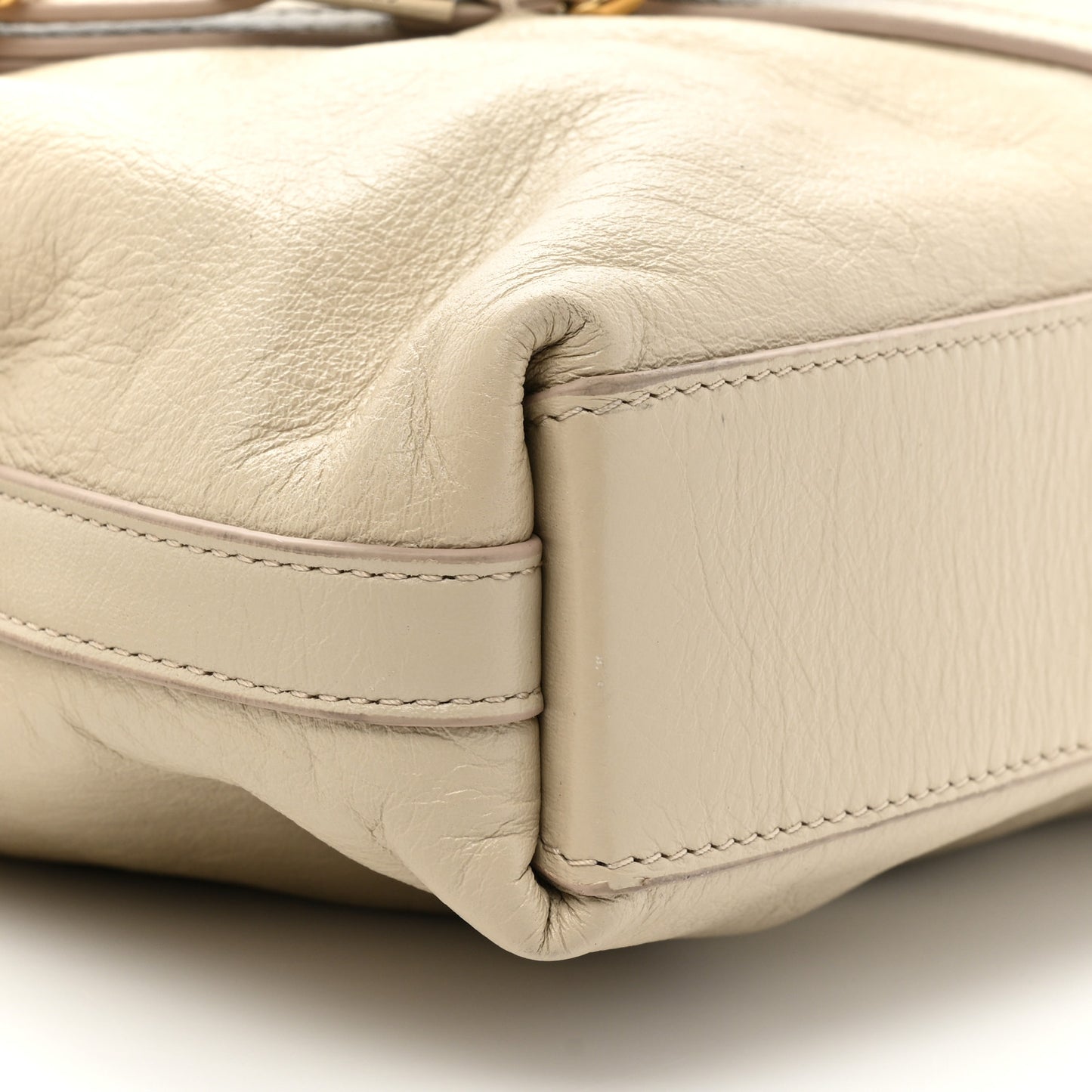 Calfskin Medium Voyou Bag Natural Beige