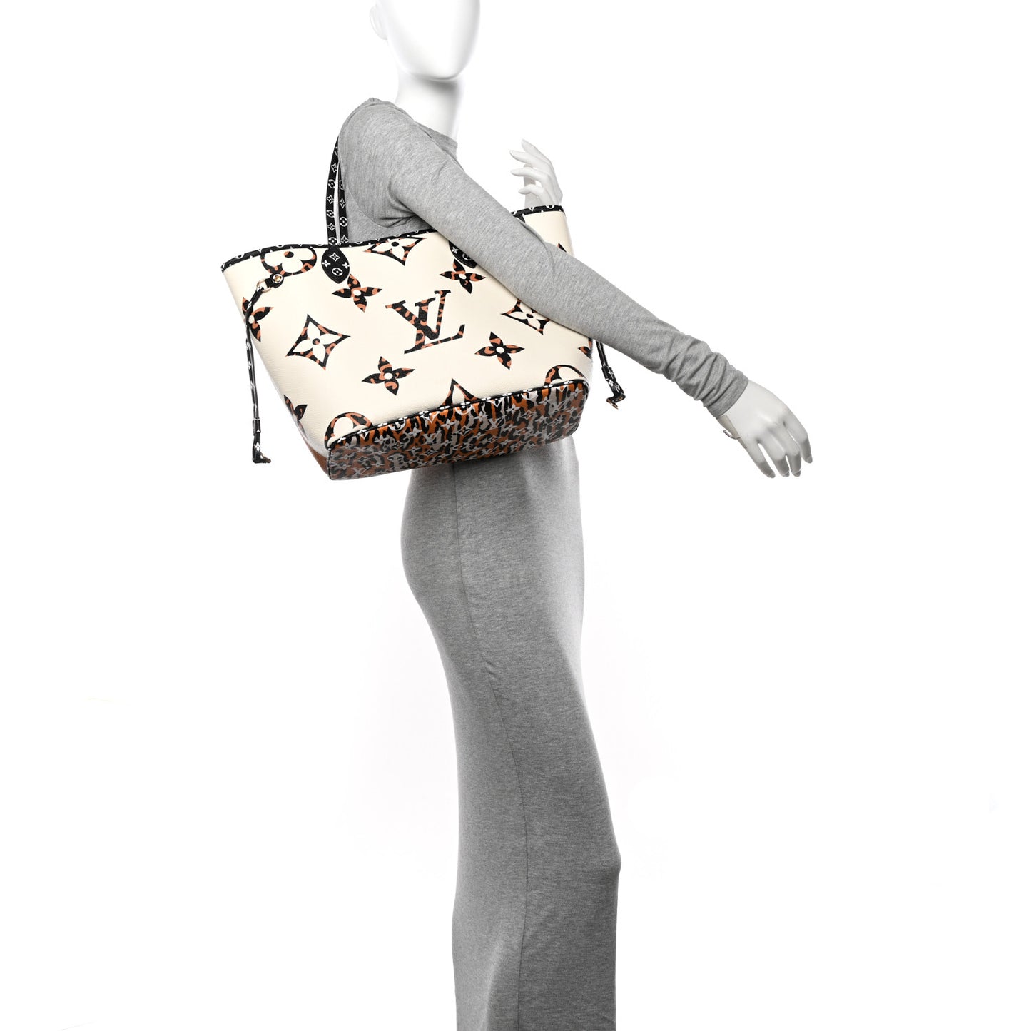 Monogram Giant Jungle Neverfull MM Ivory