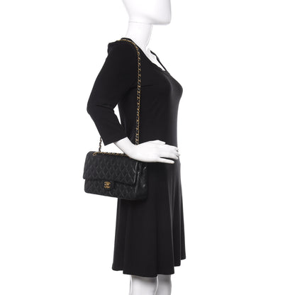 Chanel Caviar Quilted Medium Double Flap Black 2 of 14
