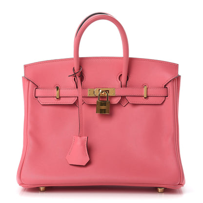 Hermes Swift Birkin 25 Rose Azalee 1 of 46
