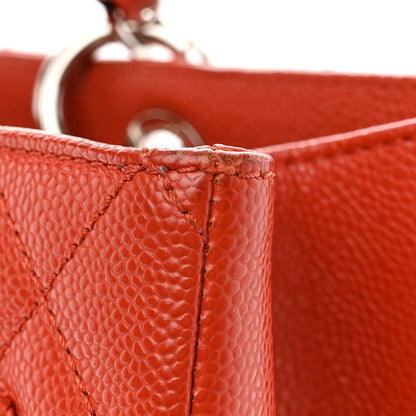 Chanel Caviar Quilted Grand Shopping Tote GST Orange 13 of 15