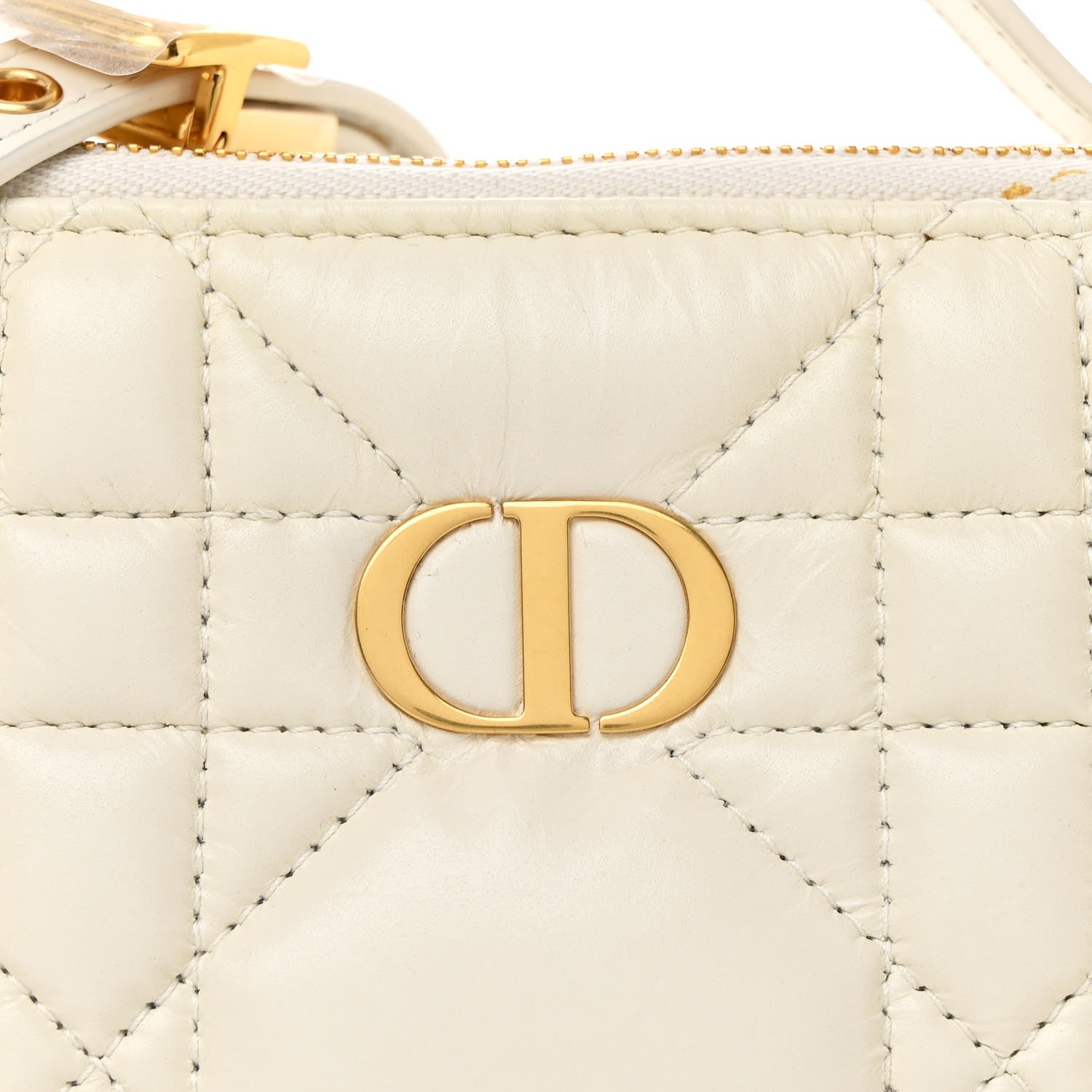 Christian Dior Calfskin Macrocannage Caro Box Bag Latte 9 of 13