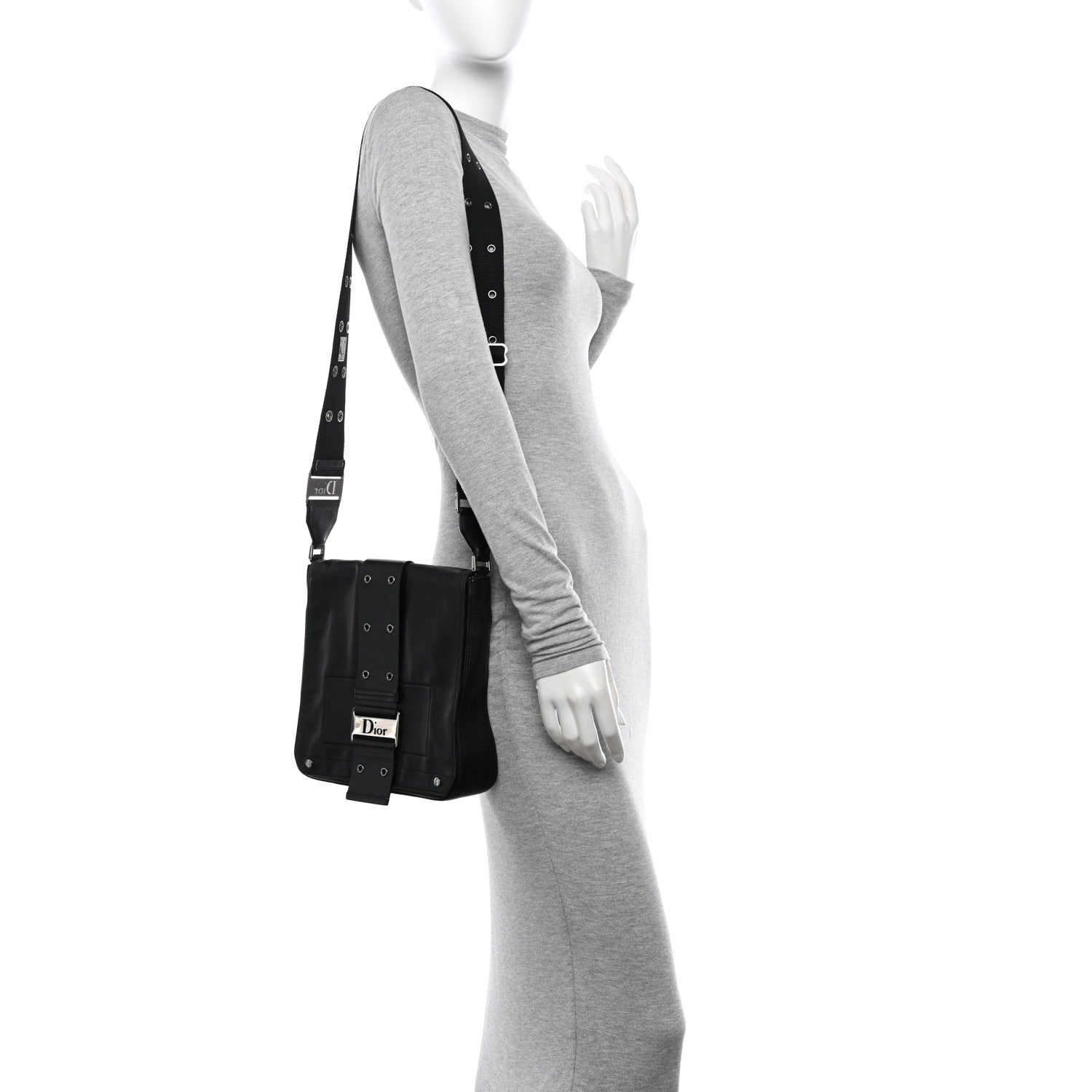 Christian Dior Calfskin Street Chic Messenger Black 2 of 13