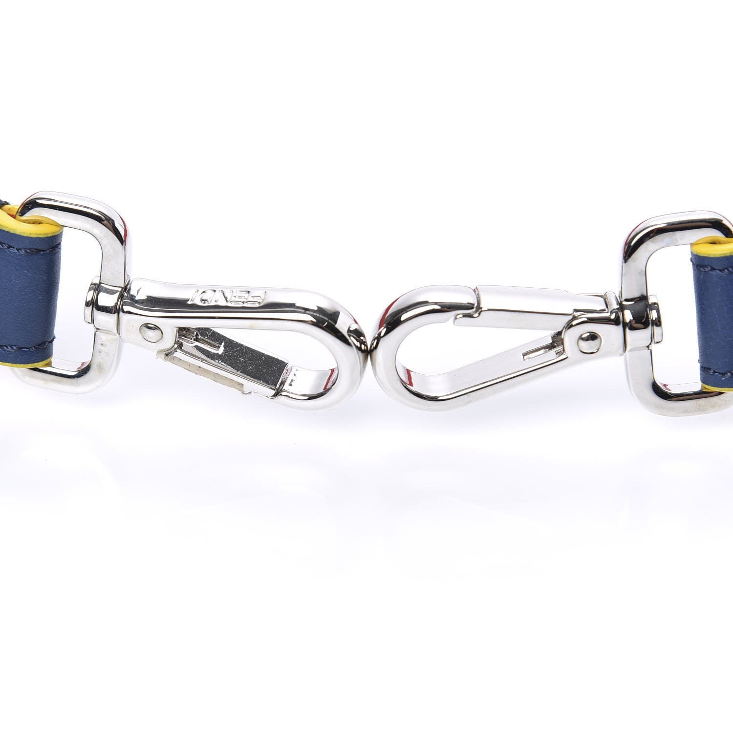 Fendi Vitello Dolce Flowerland Studded Strap You Blue Corallo Multicolor 3 of 6