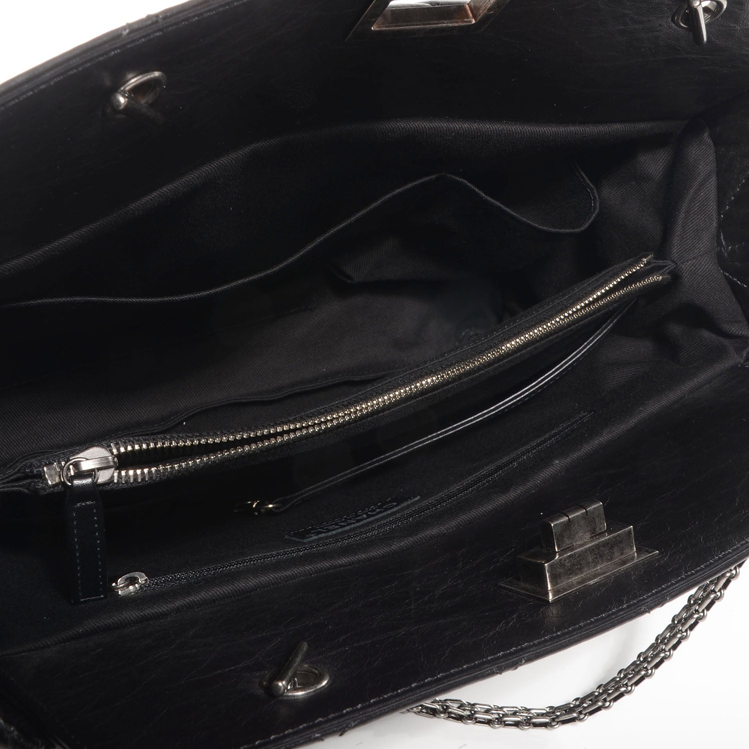 Chanel Aged Calfskin Reissue 2.55 Tote Black 5 of 7