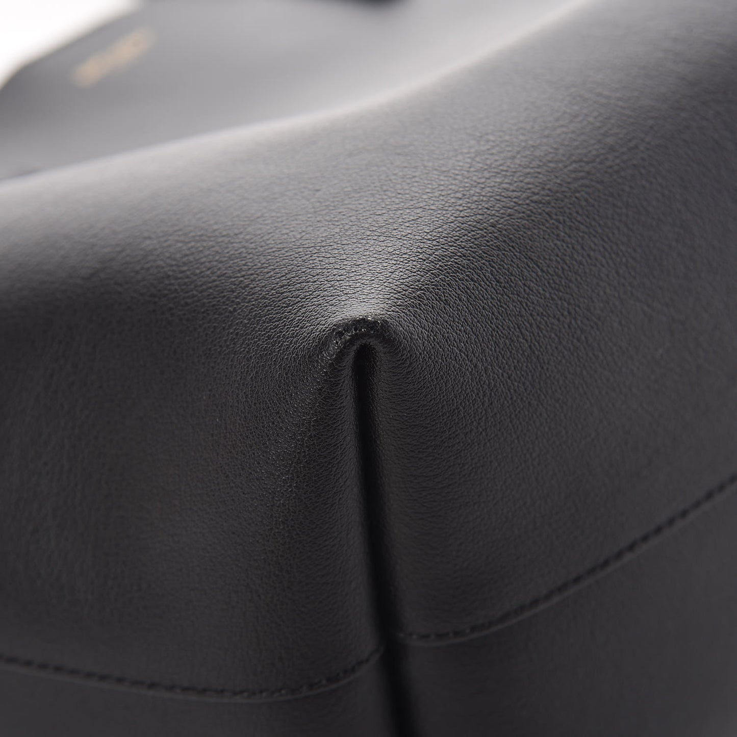 Calfskin Large Shopping Tote Black