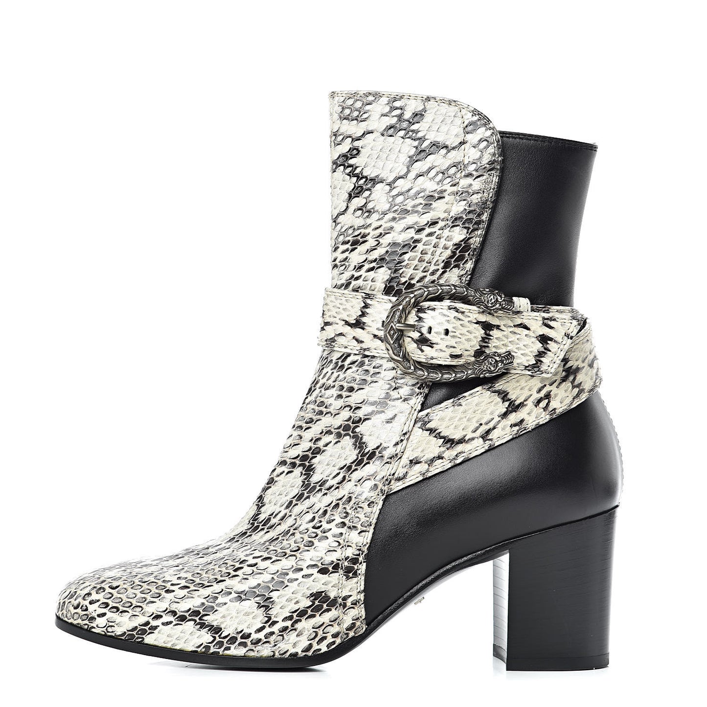 Elaphe Snakeskin Elizabeth Boots 36.5 Roccia Black