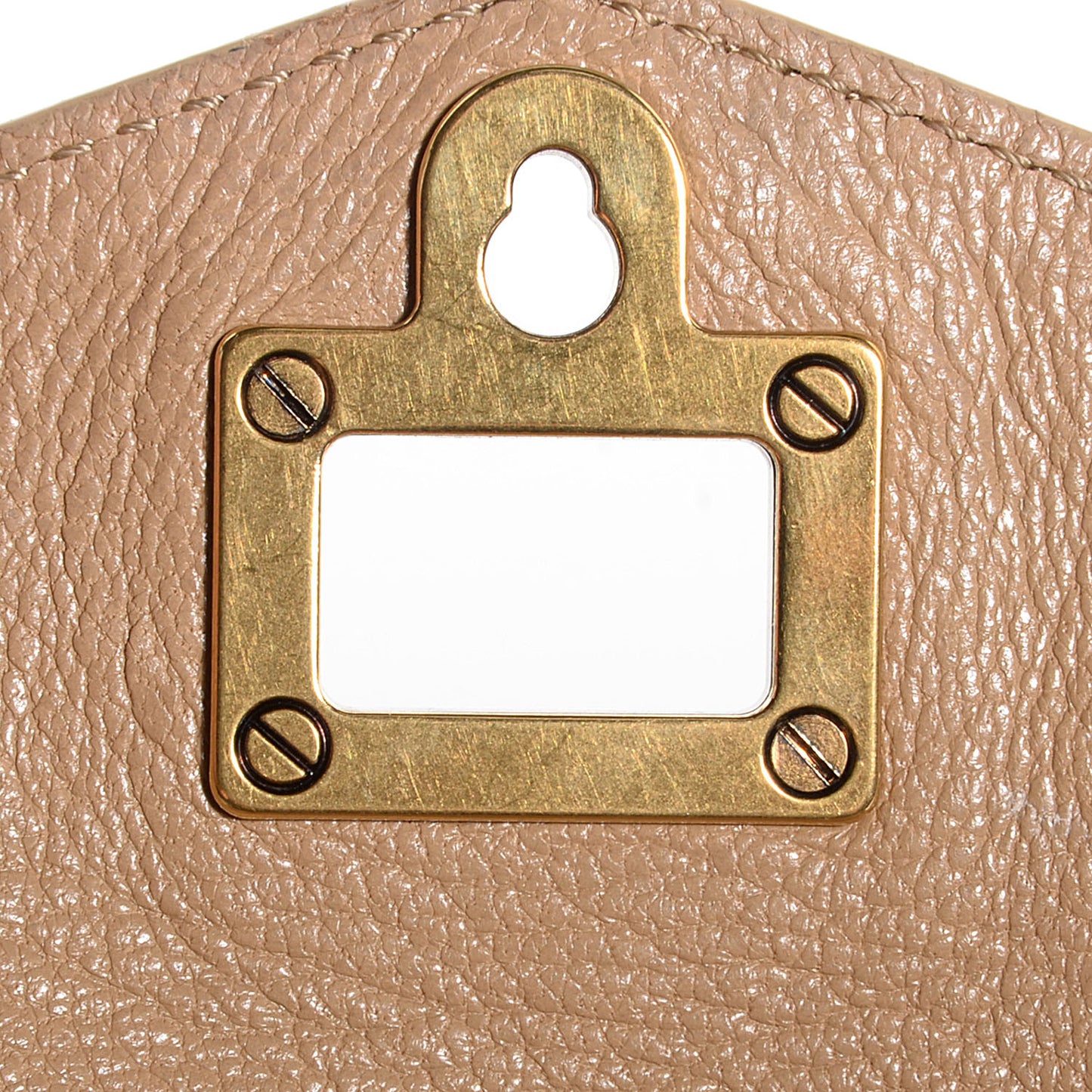 Lambskin PS1 Large Satchel Stone