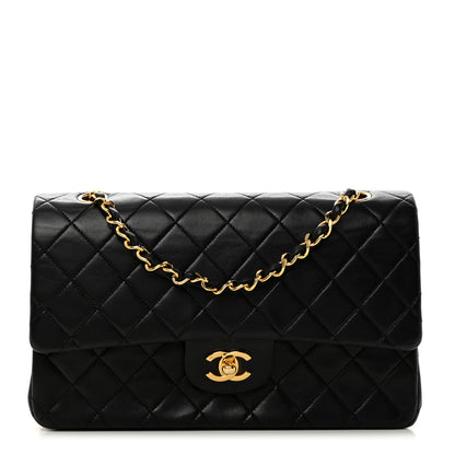 Chanel Lambskin Quilted Medium Double Flap Black 1 of 10